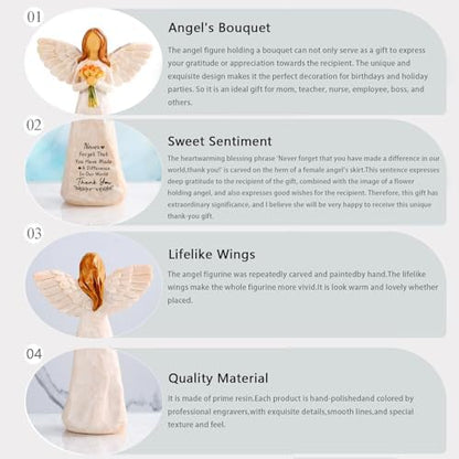 Thank You Gifts for Women, 5.5" Resin Figurines Teacher Appreciation