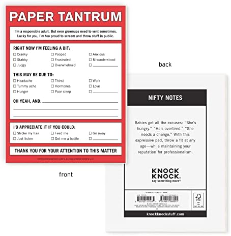 Knock Knock Paper Tantrum Nifty Note