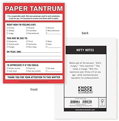 Knock Knock Paper Tantrum Nifty Note