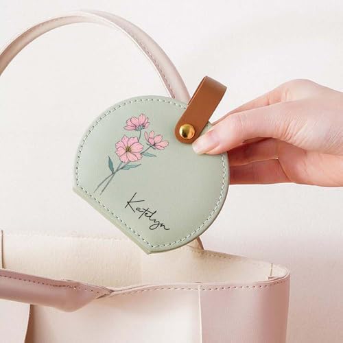 Ships Next Day, Custom Mini Jewelry Travel Box with 12 Months Birth