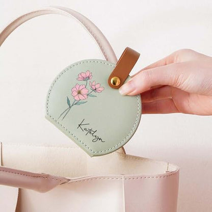 Ships Next Day, Custom Mini Jewelry Travel Box with 12 Months Birth