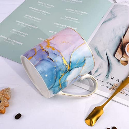 Ceramic Mug, Marble Coffee Water Mug Cup Gift for Christmas Holiday