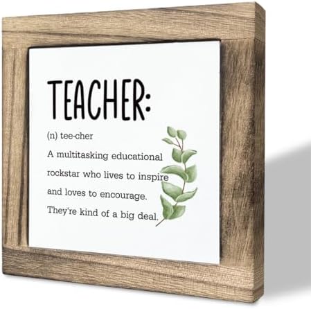 Gkwa Wooden Sign, Desk Décor, Teacher Definition