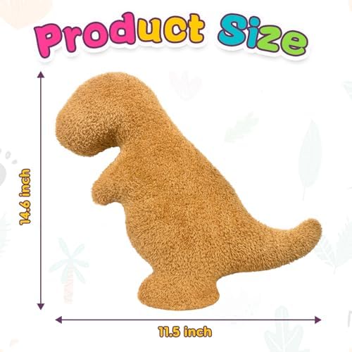 Dino Nuggets Pillow Plush, Dinosaur Chicken Plush Nuggets Pillow for