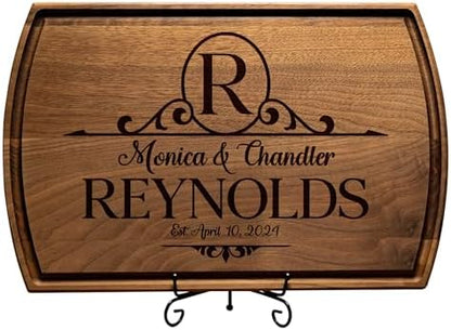 Personalized Cutting Board – Monogrammed Wood Charcuterie Board