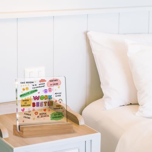 Work Bestie Gifts for Women, Funny Birthday Gifts for Friends