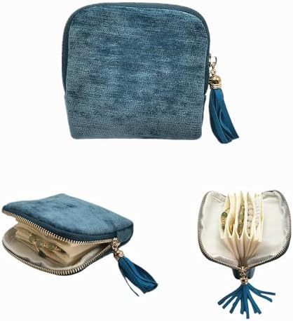Small Travel Jewelry Case - Jewelry Travel Organizer Bag with Tassel
