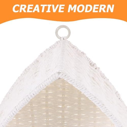 UKCOCO Woven Wall Hanging Shelf Storage Basket Rack for Keys Essential