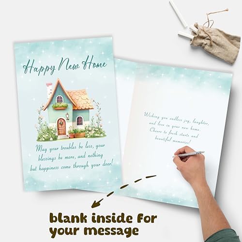 Funny House warming Card Gifts for Him Her, New Home Card, Happy New