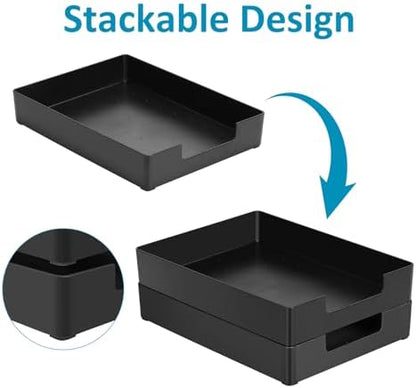 Letter Tray, Desk Organizer Tray, A4 Plastic Paper Tray Organizer for