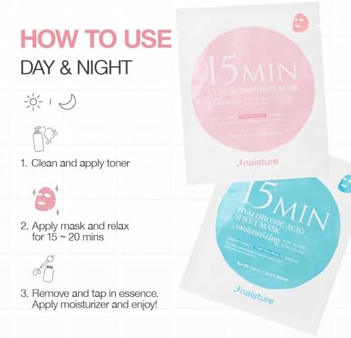 Naisture 15 Min Pamper Me Kit Korean Spa Skincare Gift Set for
