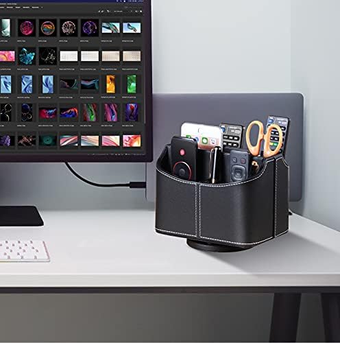 360° Rotatable Remote Control Holder,TV Remote Caddy for Nightstand