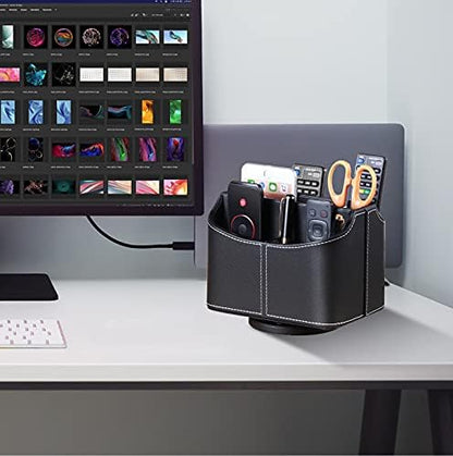 360° Rotatable Remote Control Holder,TV Remote Caddy for Nightstand