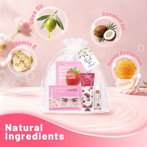 48 Pcs Bulk Gifts for Women, Hand Cream, Bulk Lip Balm, Under Eye
