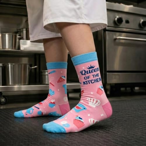 Cooking Gifts for Women, Men - Funny Baking, Chef, Grilling Socks