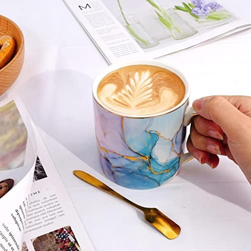 Ceramic Mug, Marble Coffee Water Mug Cup Gift for Christmas Holiday