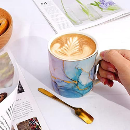 Ceramic Mug, Marble Coffee Water Mug Cup Gift for Christmas Holiday