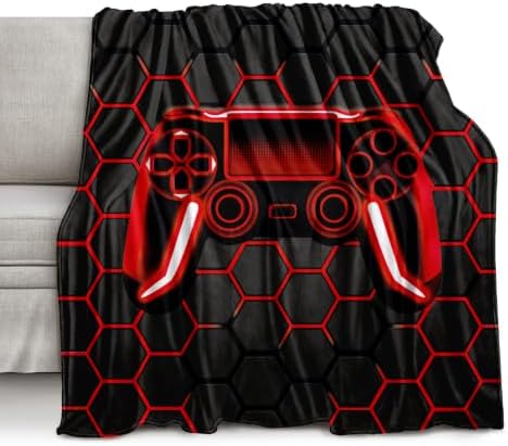 Boys Throw Blanket Twin,Gamer Blanket Teenage Boys Gifts Ideas for