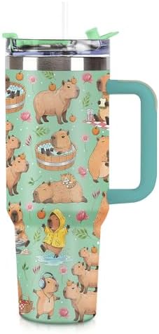Capybara Gifts for Women Men, Capybara Tumbler Travel Mug Cup