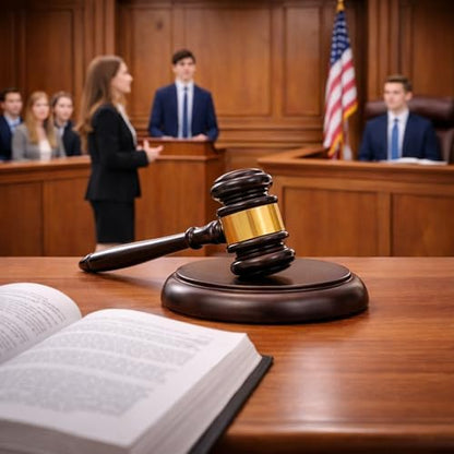 Wooden Gavel with Sound Block Set, Solid Wood Judge Gavel Set, Loud