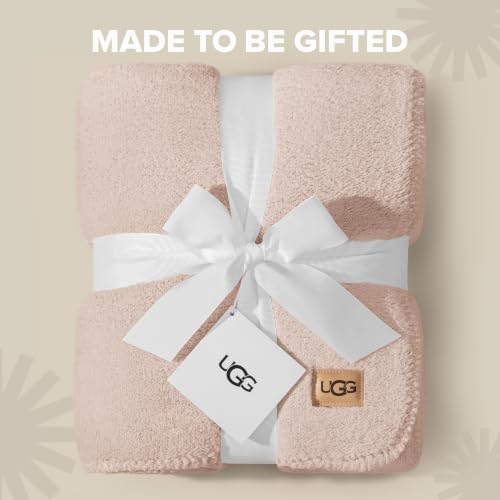UGG Whitecap Throw Blanket, Soft Fleece Blanket, 50" x 70", Quartz