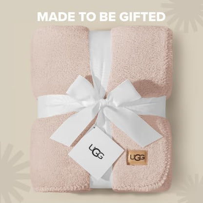 UGG Whitecap Throw Blanket, Soft Fleece Blanket, 50" x 70", Quartz