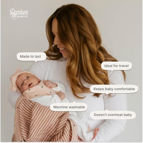 Parker Baby Co. Soft Baby Quilt Blanket for Nursery and Tummy Time