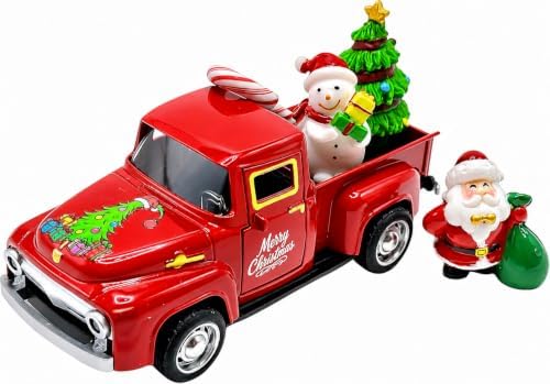 Christmas Truck Decor - Christmas Decorations Indoor with Tree Snowman