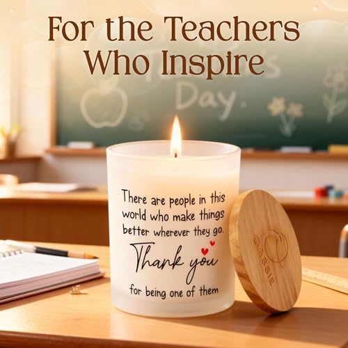 OASSIE Christmas Thank You Gifts for Women - Vanilla Lavender Candle