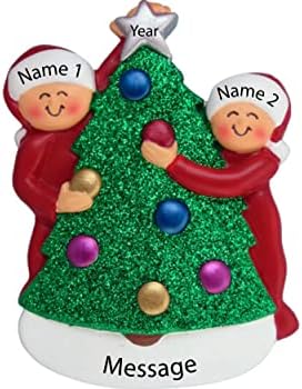 Santa Tell Me First Christmas Ornament 2026 Personalized Couple