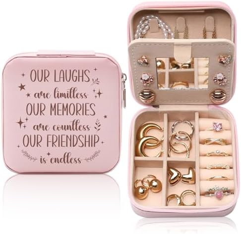 GAOLZIUY Friendship Gifts for Women, Best Friend Travel Jewelry Box