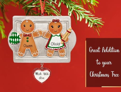 Personalized Made with Love Couple Christmas Ornament 2026