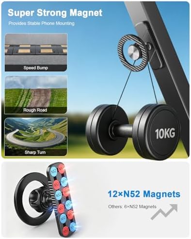 Magnetic Golf Cart Phone Holder, Unique Golf Accessories for Men