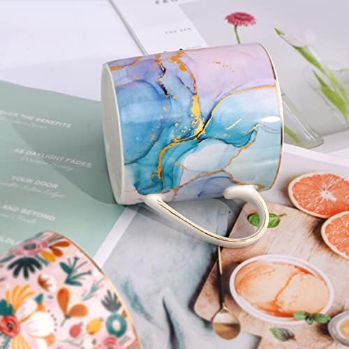 Ceramic Mug, Marble Coffee Water Mug Cup Gift for Christmas Holiday