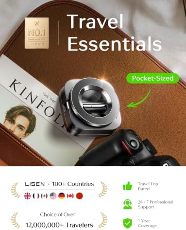 LISEN Airplane Travel Essentials for Flying Airplane Phone Holder for