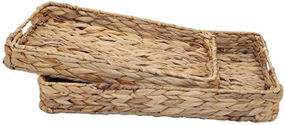 Grass Weaving Tray, Grass Storage Bins for Fruit or Tea,Arts and