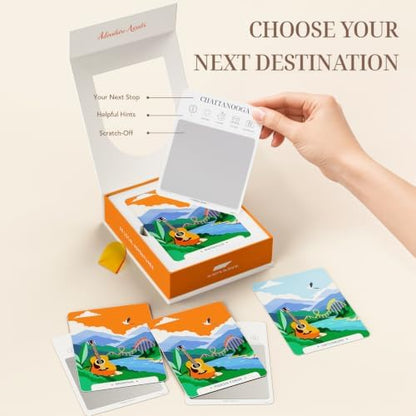 Tennessee Adventure Bucket List Cards, 50 Scratch Off Cards by State