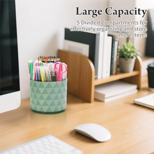 Cute Pencil Holders For Desk,360-Degree Rotating Pen Holders For Home