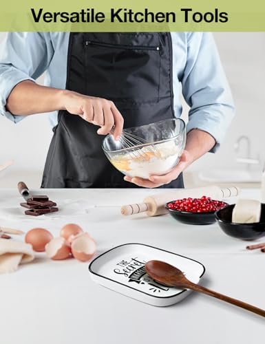 Ceramic Material Spoon Rest The Secret Ingredient is Always Love