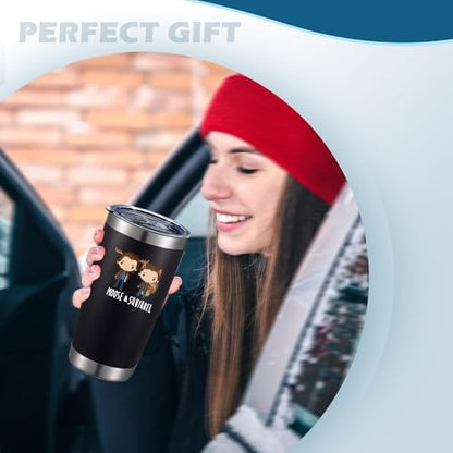 20oz Supernatural Moose Squirrel Insulated Stainless Steel Tumbler