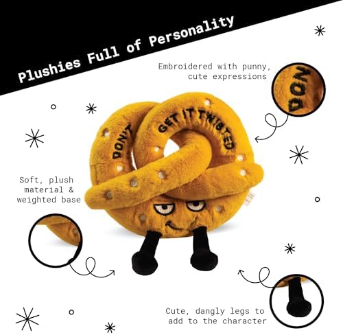 Punchkins Pretzel Plushie - Don't Get It Twisted Sassy Pretzel Plush