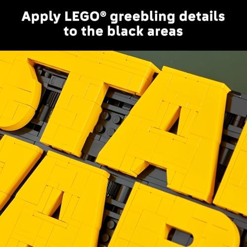 LEGO Star Wars Brick-Built Star Wars Logo - Building Set for Adults