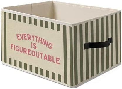 Everything Is Figureoutable Basket Storage Bins,Classroom Decor