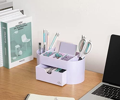 My Space Organizers Lavender Desk Organizer for Office Supplies and