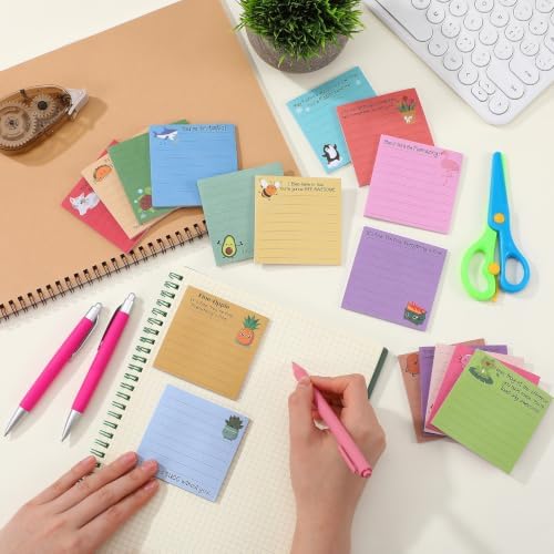 AmazingSpark 25 Pads Inspirational Sticky Notes, 3x3'', 25 Style