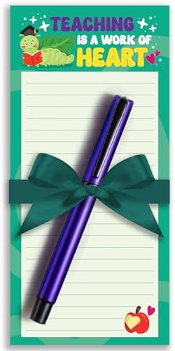 Teacher Notepad Gift Set with Pen - Teacher Appreciation Gift, End of