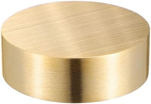 Modern Calligraphy Brass Paperweight Round Heavy Paperweight Press for