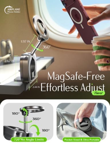 LISEN Airplane Travel Essentials for Flying Airplane Phone Holder for