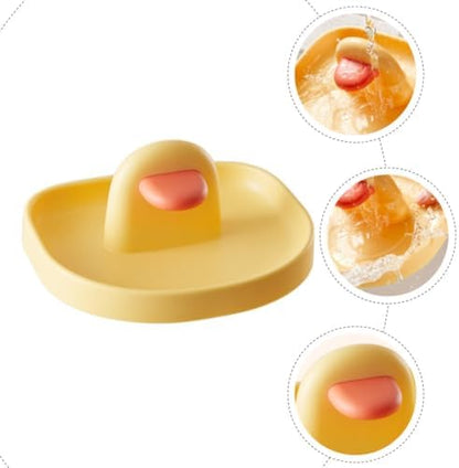 ARTIBETTER Yellow PP Kitchen Pot Lid Holder Stand for Pan Lids and