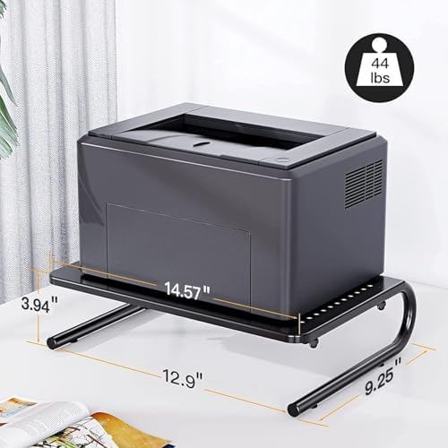HUANUO Monitor Riser for Desk, Laptop Stand with Vented Steel Shelf